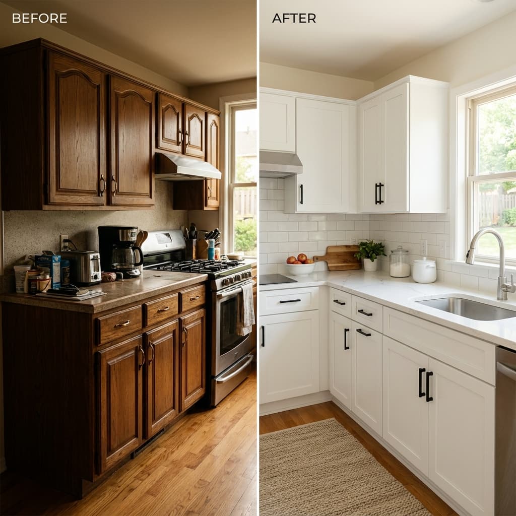 Kitchen cabinet painting